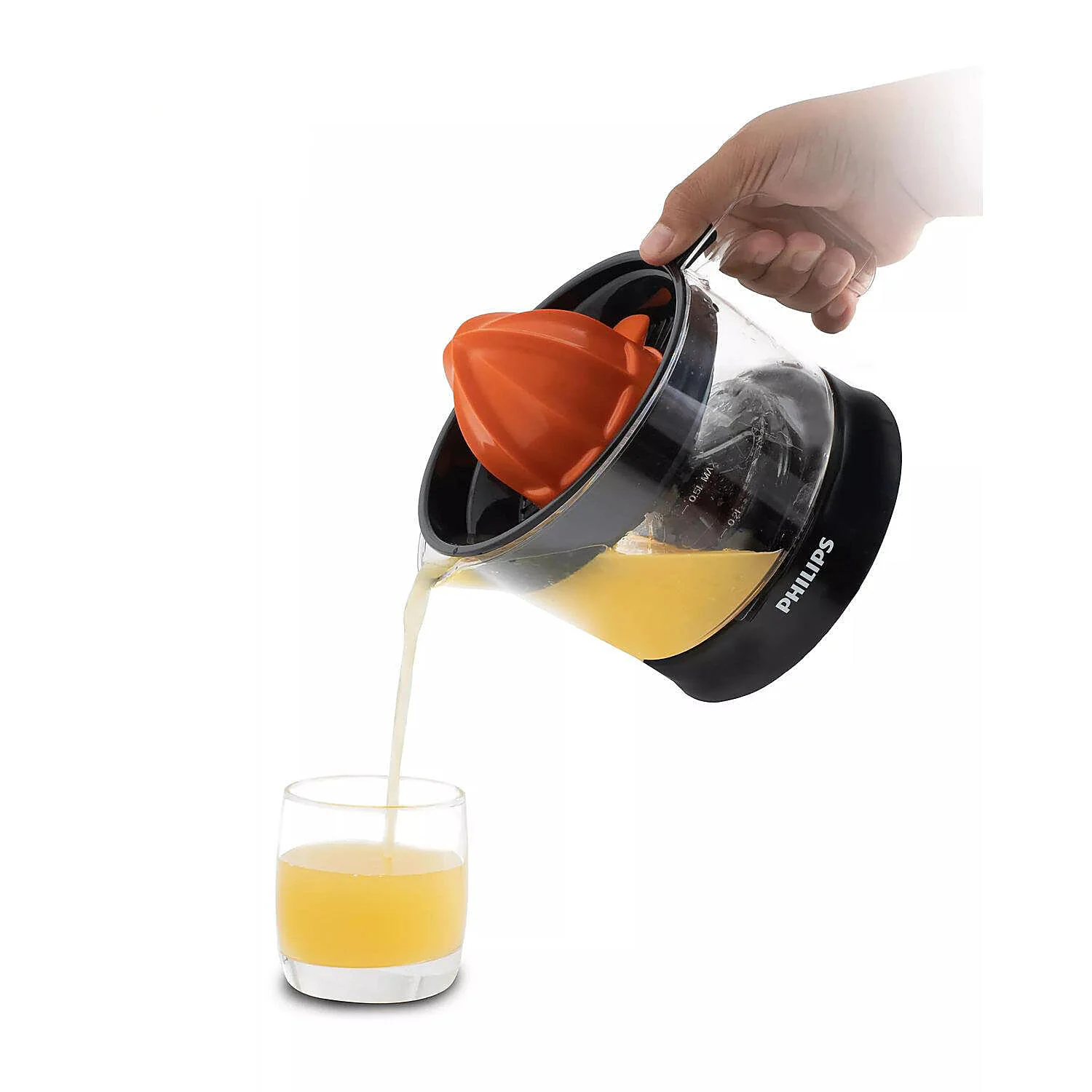 Philips Citrus Press Juicer Black & Transparent - HR2777/00 - Image 3