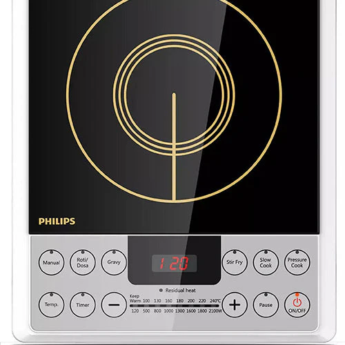 Philips 2100 Watts Induction Cooktop with Auto-Off Function - HD4929/01 - EMP