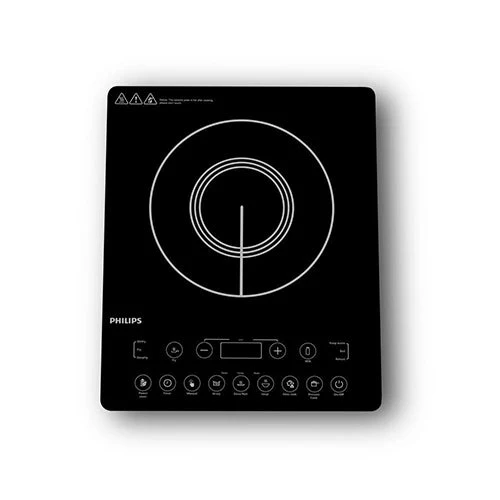 Philips 2100W Induction Cooktop with Triple MOV for 4kW surge protection and feather touch control - HD4995/00 - EMP