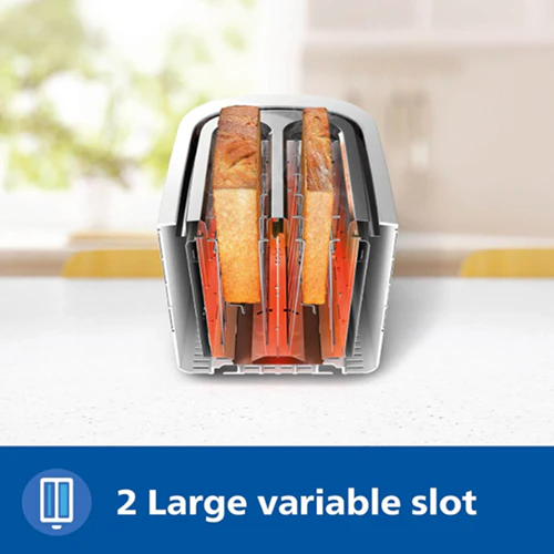 Philips 800W Pop-Up Toaster with 8-Level Browning - HD2512/00 - Image 3