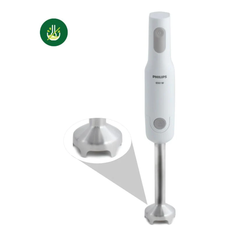 RefurbishedÂ Philips 650W White Hand Blender with Detachable Steel Rod and Compact Chopper - HL1600/02 - Image 3