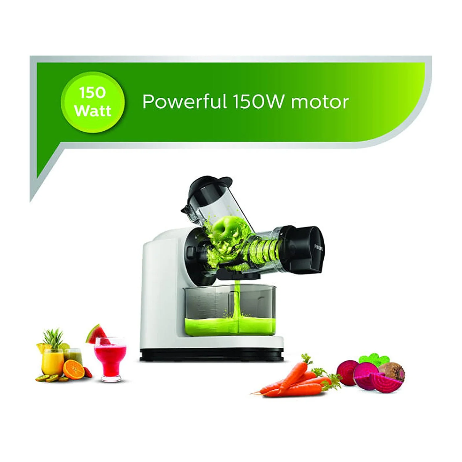 Refurbished Philips Masticating Slow Juicer 150 Watt - HR1887/81 - Image 2